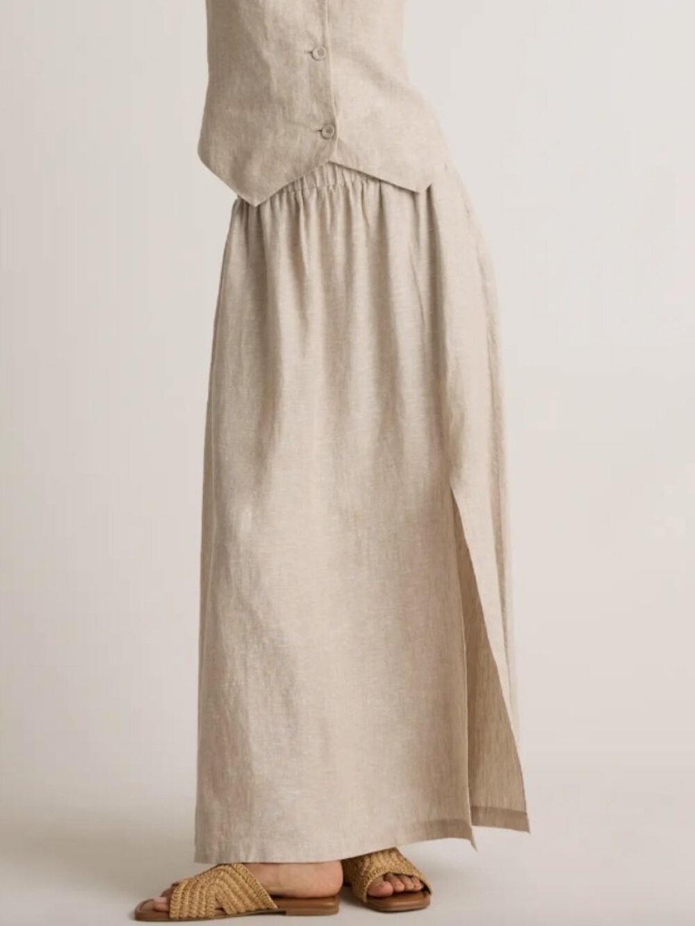 Quince 100% European Linen Maxi Skirt - Picture 2 of 4